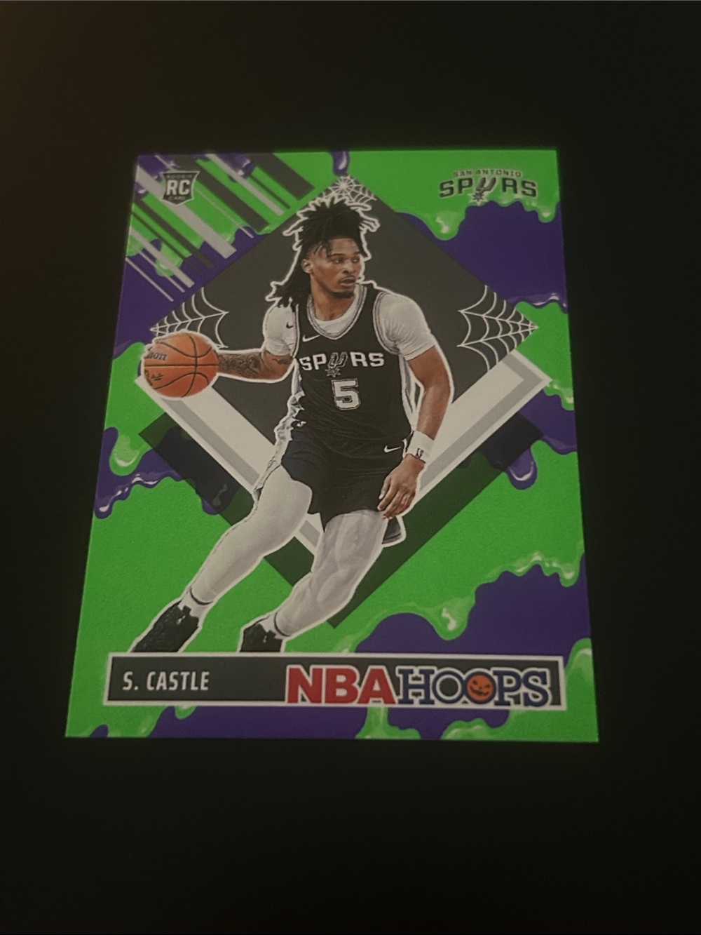 Stephon Castle San Antonio Spurs Rookie Basketball Card - Green